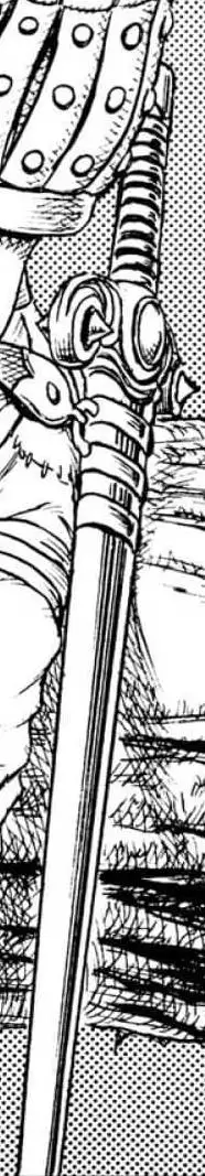 Меч Каски в первом бою с Гатсом